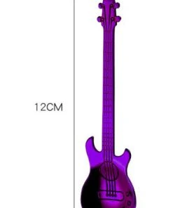 Gothic Accessories Purple Guitar Teaspoon Dining & Barware