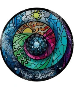 Grind Stained Glass Spectroscope Glass Chopping Board