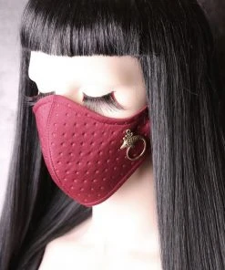 FAN Burgundy Birdy Neoprene Face Mask