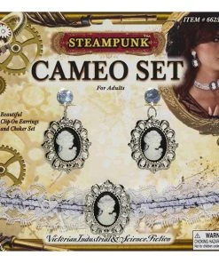 Kinkyangel Steampunk Jewellery Steam Punk Necklace Set Cameo