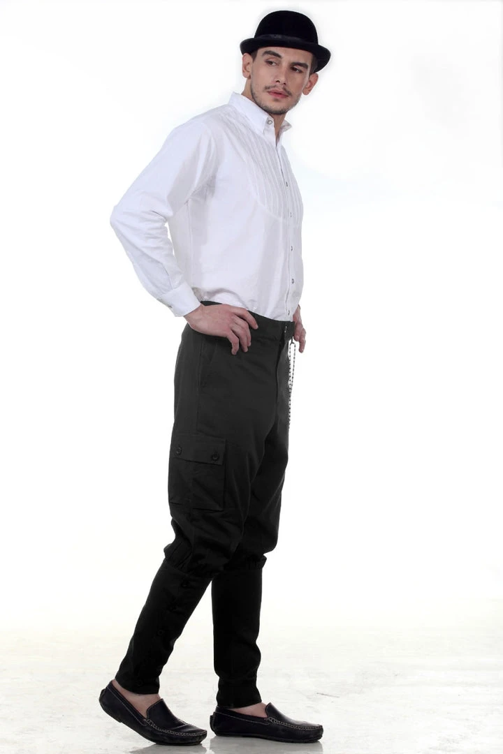 Pirate Dressing Steampunk Airship Pants Black Mens Steampunk Clothing 6 Pirate Dressing Steampunk Airship Pants Black Mens Steampunk Clothing