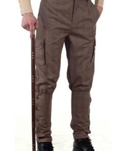 Pirate Dressing Mens Steampunk Clothing Steampunk Airship Pants Checkered