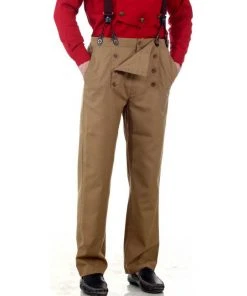 Pirate Dressing Mens Gothic Clothing Steampunk Architect Pants Beige