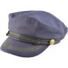 Euro Accessories Steampunk Hats Steampunk Captains Breton Cap Navy Blue