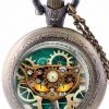 Pocketwatches Steampunk Cat Pocket Watch SPW-CAT-3