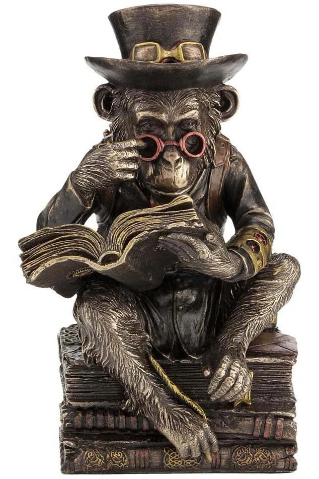 Nemesis Now Steampunk Chimpanzee Scholar Steampunk Homeware 3 Nemesis Now Steampunk Chimpanzee Scholar Steampunk Homeware