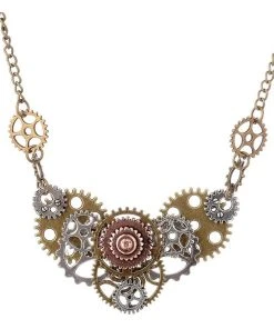 Gothic And Steampunk Jewellery Steampunk Gears Necklace