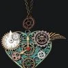 Gothic And Steampunk Jewellery Steampunk Heart Necklace