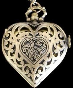 Pocketwatches Steampunk Jewellery Steampunk Heart Shaped Necklace Pocket Watch