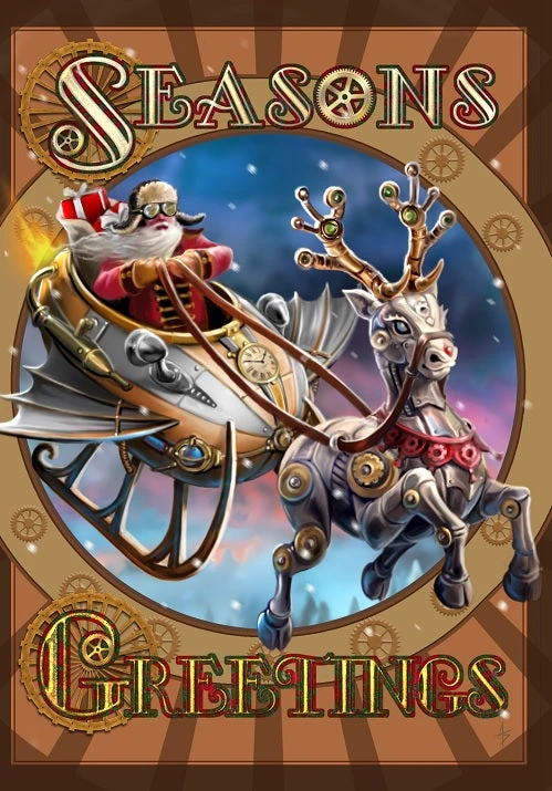 Eastgate Steampunk Santa Yule Card 4 Eastgate Steampunk Santa Yule Card