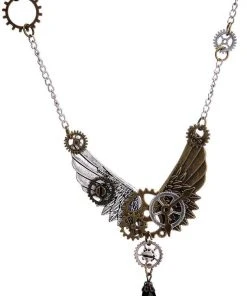 Gothic And Steampunk Jewellery Steampunk Wings Necklace