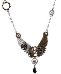 Gothic And Steampunk Jewellery Steampunk Wings Necklace