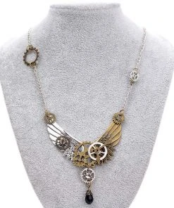 Gothic And Steampunk Jewellery Steampunk Wings Necklace