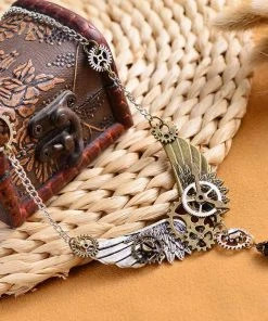 Gothic And Steampunk Jewellery Steampunk Wings Necklace