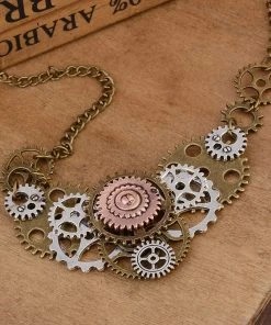 Gothic And Steampunk Jewellery Steampunk Gears Necklace