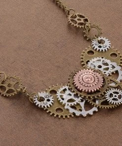 Gothic And Steampunk Jewellery Steampunk Gears Necklace