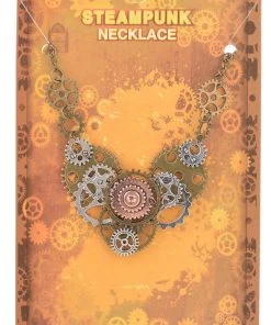 Gothic And Steampunk Jewellery Steampunk Gears Necklace