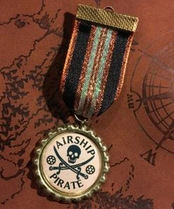 Dragophelion Designs Airship Pirate Steampunk Medal