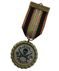 Dragophelion Designs Airship Pirate Steampunk Medal