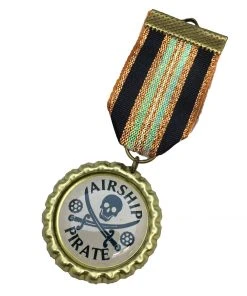 Dragophelion Designs Airship Pirate Steampunk Medal