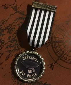 Dragophelion Designs Dastardly Sky Pirate Steampunk Medal