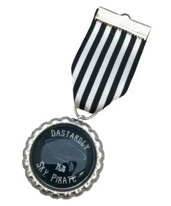 Dragophelion Designs Dastardly Sky Pirate Steampunk Medal