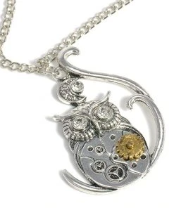 Gothic And Steampunk Jewellery Steampunk Owl Necklace