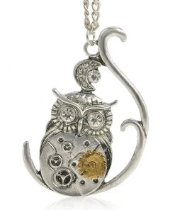 Gothic And Steampunk Jewellery Steampunk Owl Necklace