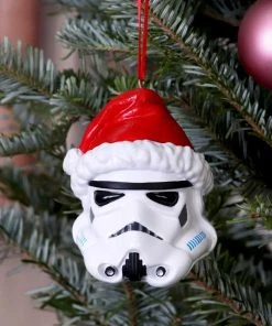 Nemesis Now Star Wars Stormtrooper Santa Hat Hanging Ornament