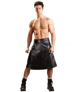 Svenjoyment Imitation Leather Kilt
