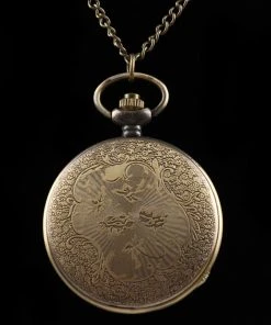 Pocketwatches Steampunk Jewellery Alien Symbols Steampunk Pocket Watch On Necklace Chain