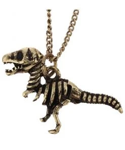 Gothic And Steampunk Jewellery T-Rex Dinosaur Skeleton Necklace
