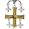 Talismans Of The Knights Templar Jerusalem Cross Pendant Necklace