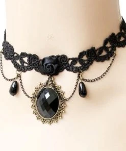 Lace Jewellery Black Tattoo Lace Victorian Gothic Choker Gothic Jewellery