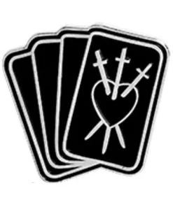Gothic Pins Three Of Swords Tarot Cards Gothic Pin