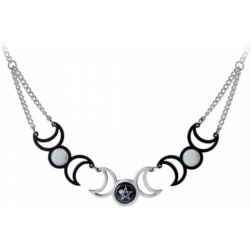 Alchemy Gothic All Jewellery Alchemy Tres Lunae Necklace P877 4 Alchemy Gothic All Jewellery Alchemy Tres Lunae Necklace P877
