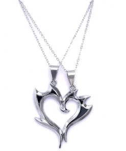 Gothic And Steampunk Jewellery Tribal Heart Love Token Necklace Set