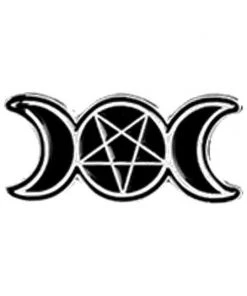 Gothic Pins Triple Moon Gothic Pin Gothic Accessories