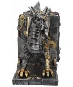 Nemesis Now Dracus Machina Bookends Steampunk Dragon 27cm Steampunk Homeware