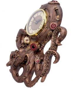 Nemesis Now Steampunk Homeware Octoclock Steampunk Octopus Clock