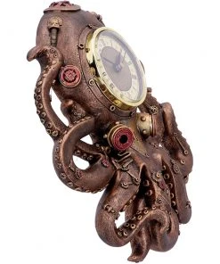 Nemesis Now Steampunk Homeware Octoclock Steampunk Octopus Clock
