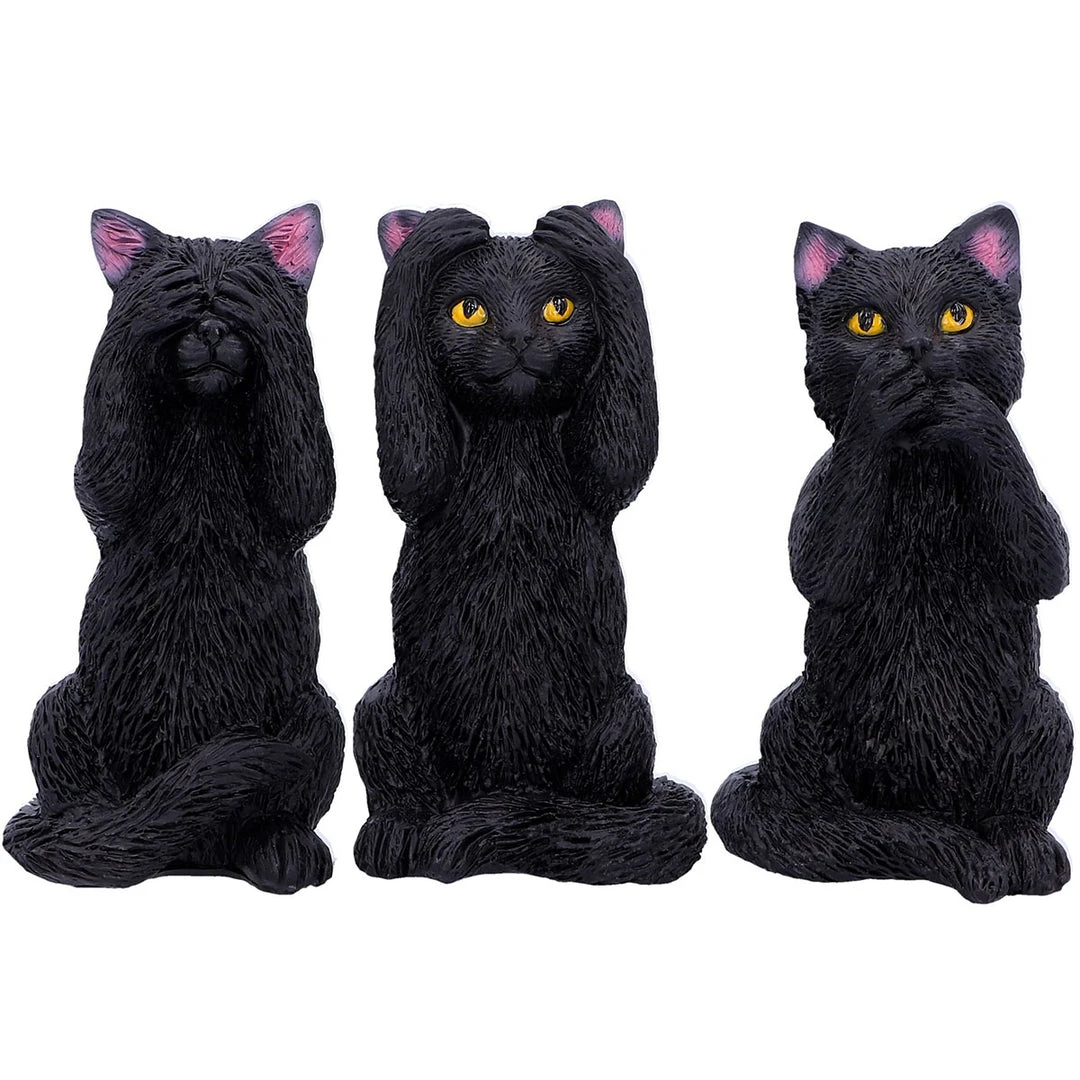 Nemesis Now All Homeware Three Wise Felines Cats 7 Nemesis Now All Homeware Three Wise Felines Cats