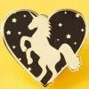 Punky Pins Unicorn Heart Enamel Pin Pins, Badges And Patches