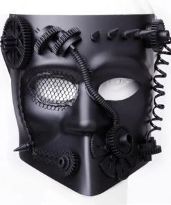 MB Muller Gothic Accessories Gears And Spikes Masquerade Mask