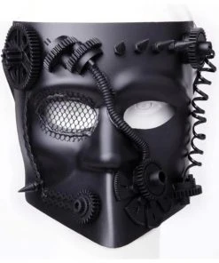 MB Muller Gothic Accessories Gears And Spikes Masquerade Mask