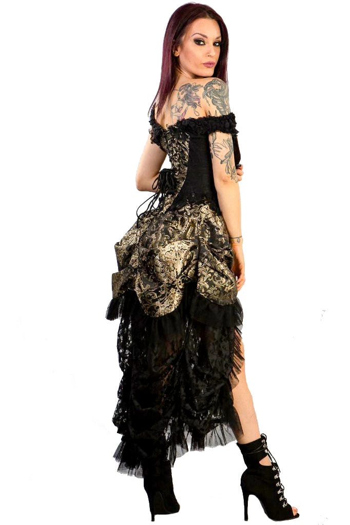Burleska Versailles Gold Corset Dress 4 Burleska Versailles Gold Corset Dress