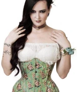 VG London Victorian Inspired Floral Curvy Corset Gothic Corsets