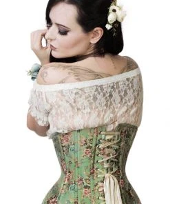 VG London Victorian Inspired Floral Curvy Corset Gothic Corsets