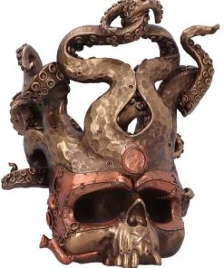 Nemesis Now Vino Vessel Steampunk Skull Bottle Holder