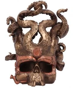 Nemesis Now Vino Vessel Steampunk Skull Bottle Holder